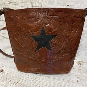 All leather Crossbody